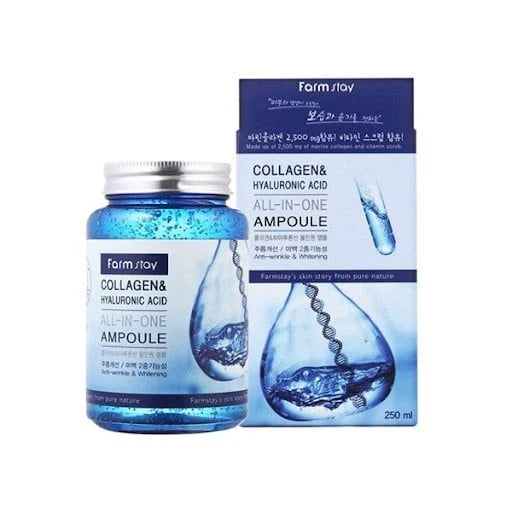 Farm Stay Marine Collagen &amp; Hyaluronic Acid Skin Care Ampoule - 250ml