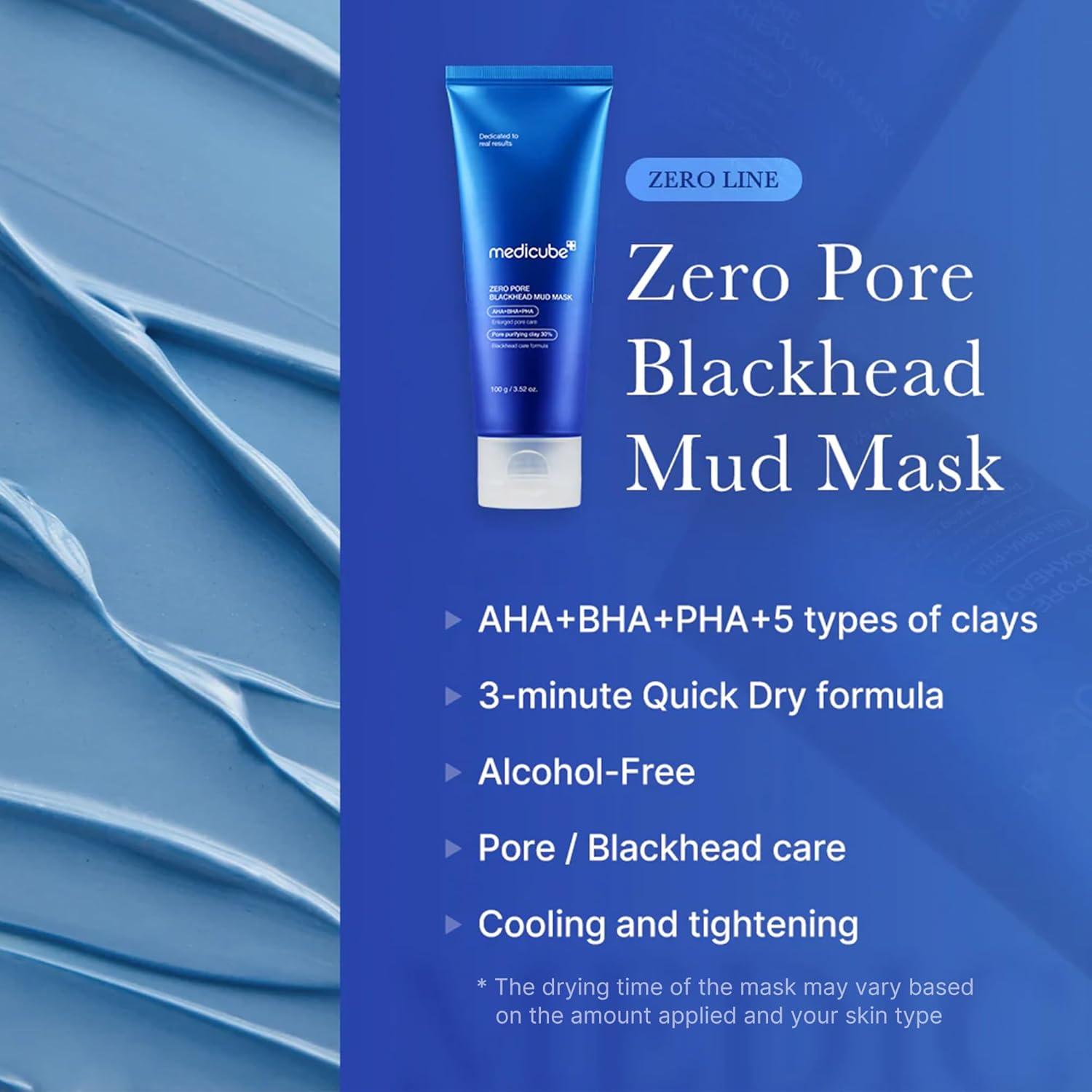 MediCube Zero Clay Mask for Pores and Blackheads - 100ml