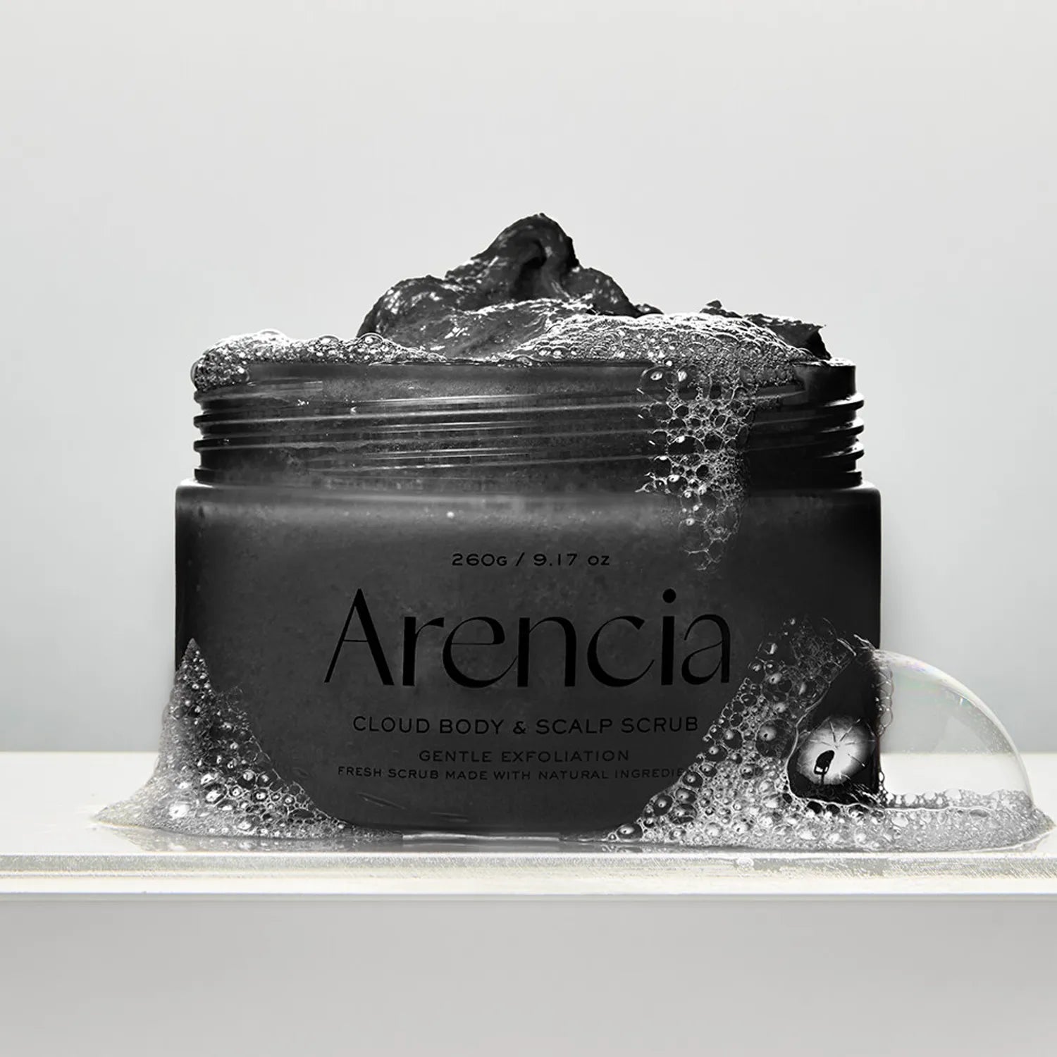 Arincia Black Tea &amp; Yuzu Body &amp; Scalp Scrub - 260g