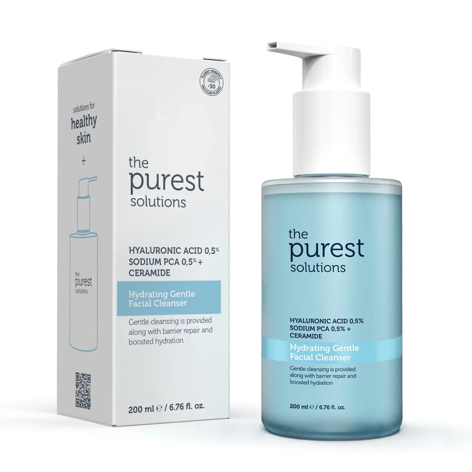 Hyaluronic Acid Facial Cleansing Gel to Hydrate and Repair the Barrier of Dry and Combination Skin