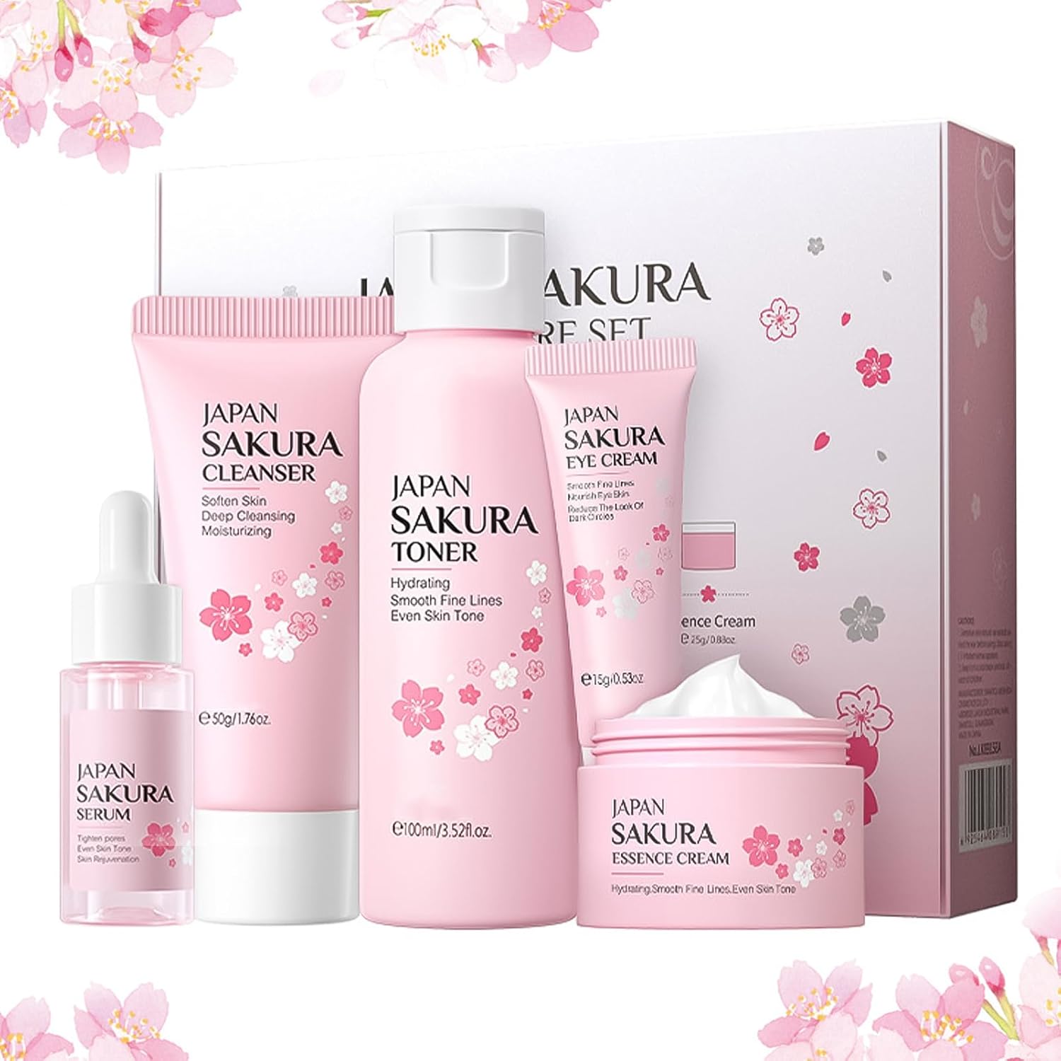 Sakura Japanese Complete Skin Care Set - 5 Pieces
