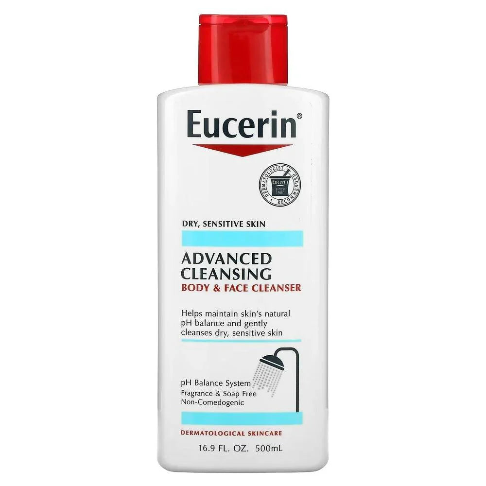 Eucerin Advanced Facial and Body Wash - 500ml