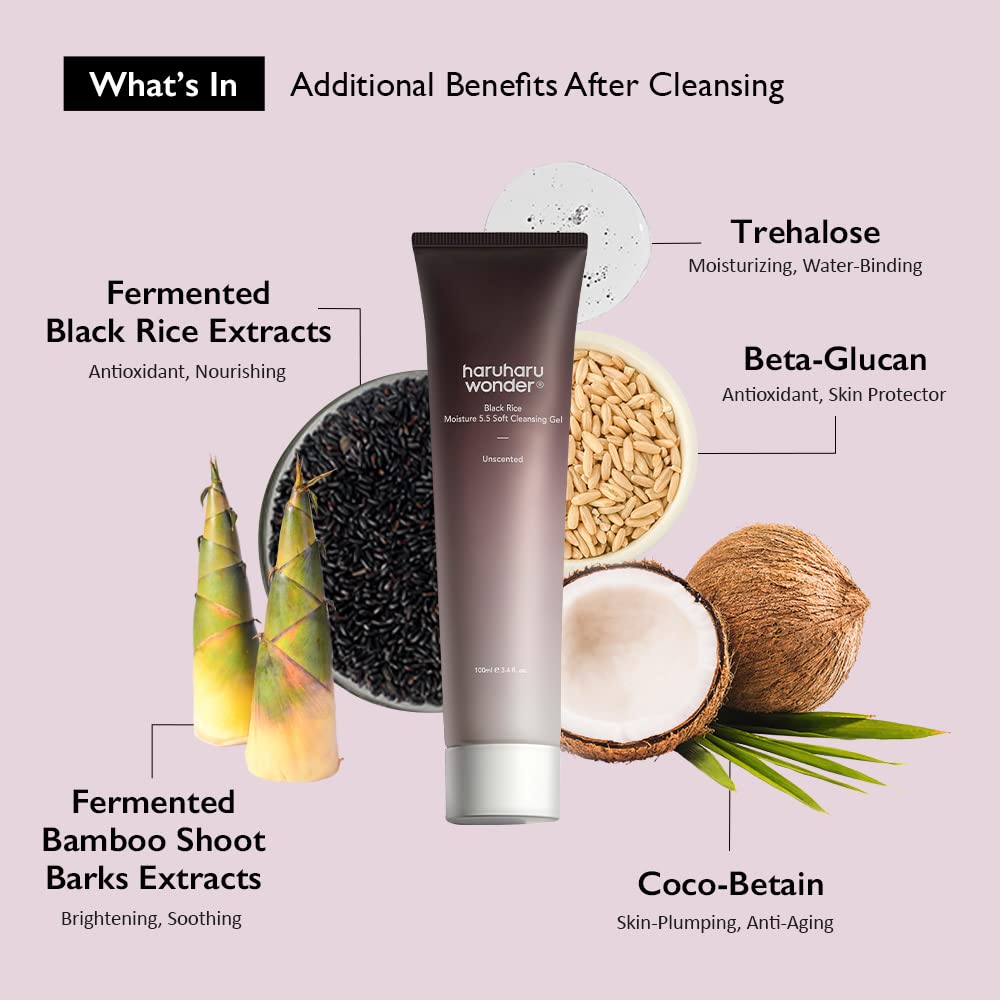 Haruharu Wonder Gentle Cleansing Gel 5.5 with Black Rice - 100ml