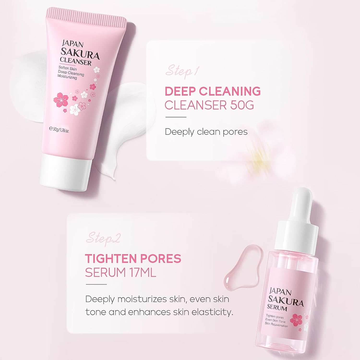 Sakura Japanese Complete Skin Care Set - 5 Pieces