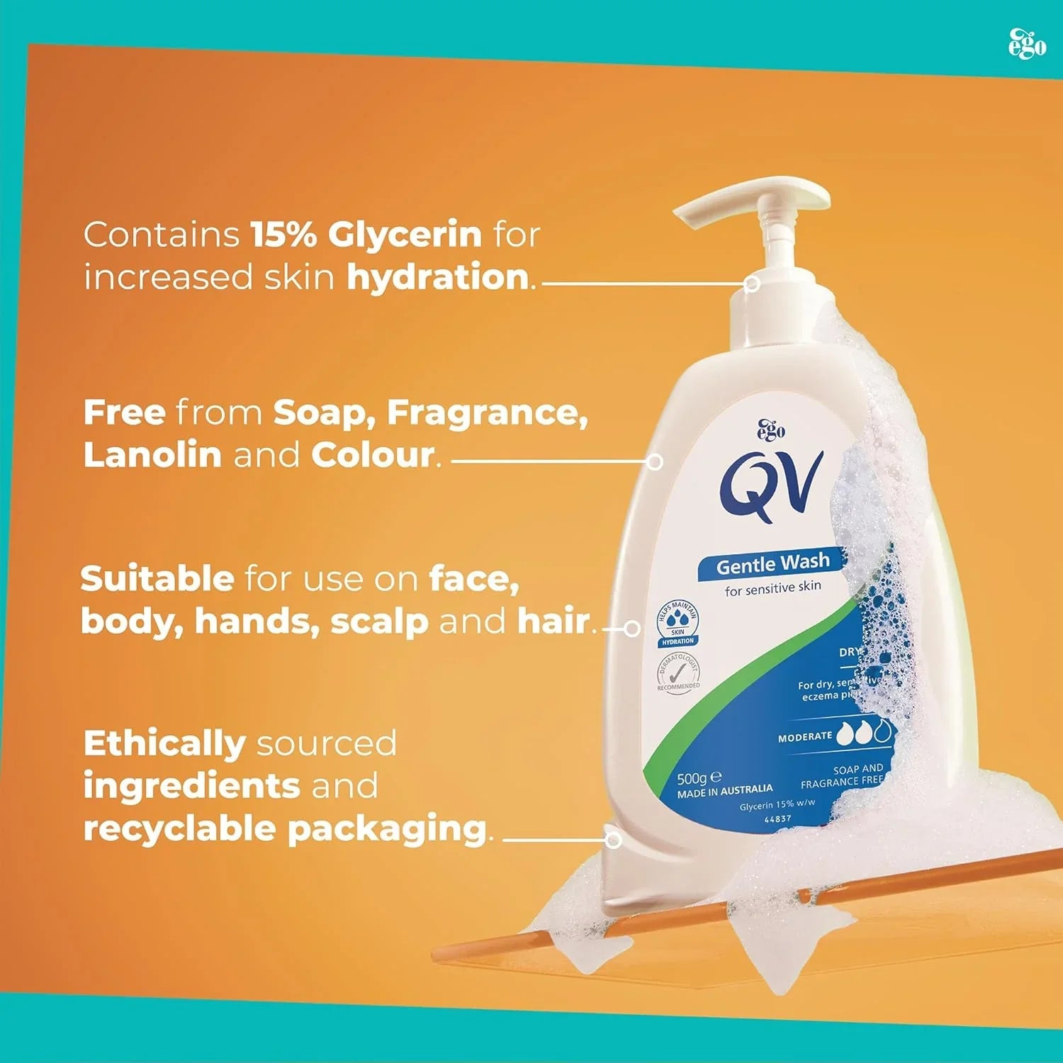 QV Face Wash for Sensitive and Very Dry Skin - 500g