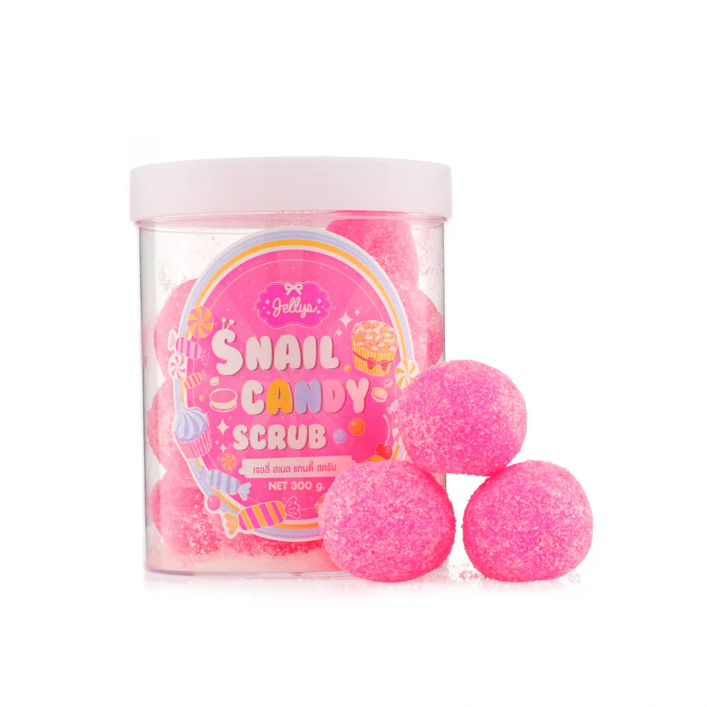 Jelly's Snail Candy Scrub for Smoothing and Brightening Skin - 300g