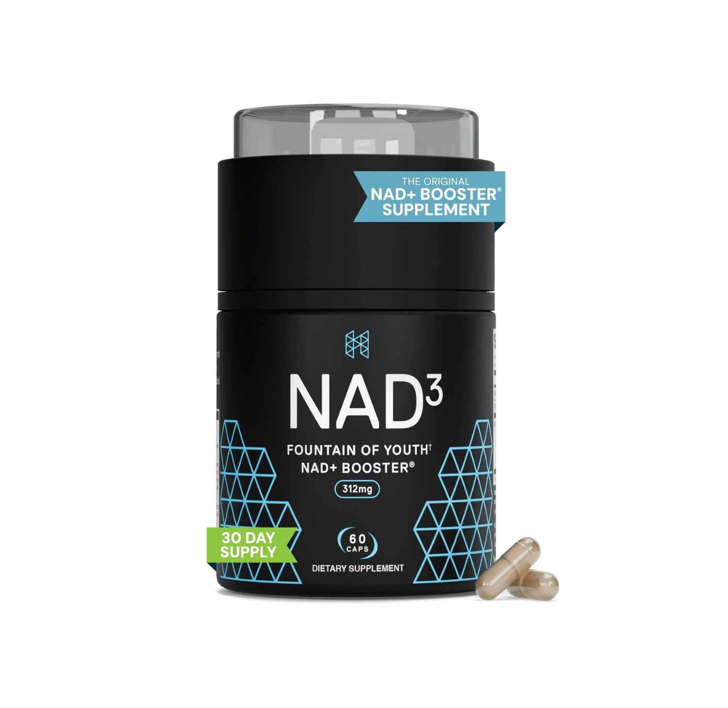 Dietary supplement to increase NAD+ levels in the body 312 mg - 60 capsules