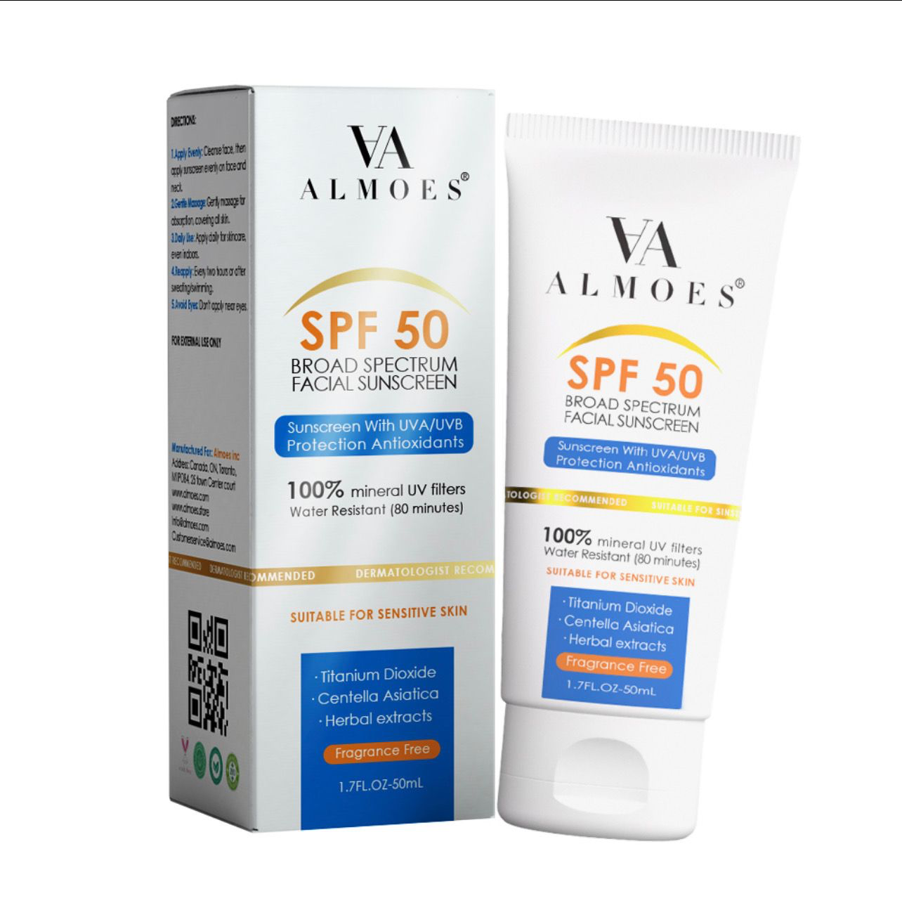 Moisturizing Broad Spectrum Sunscreen for Sensitive Skin with SPF 50