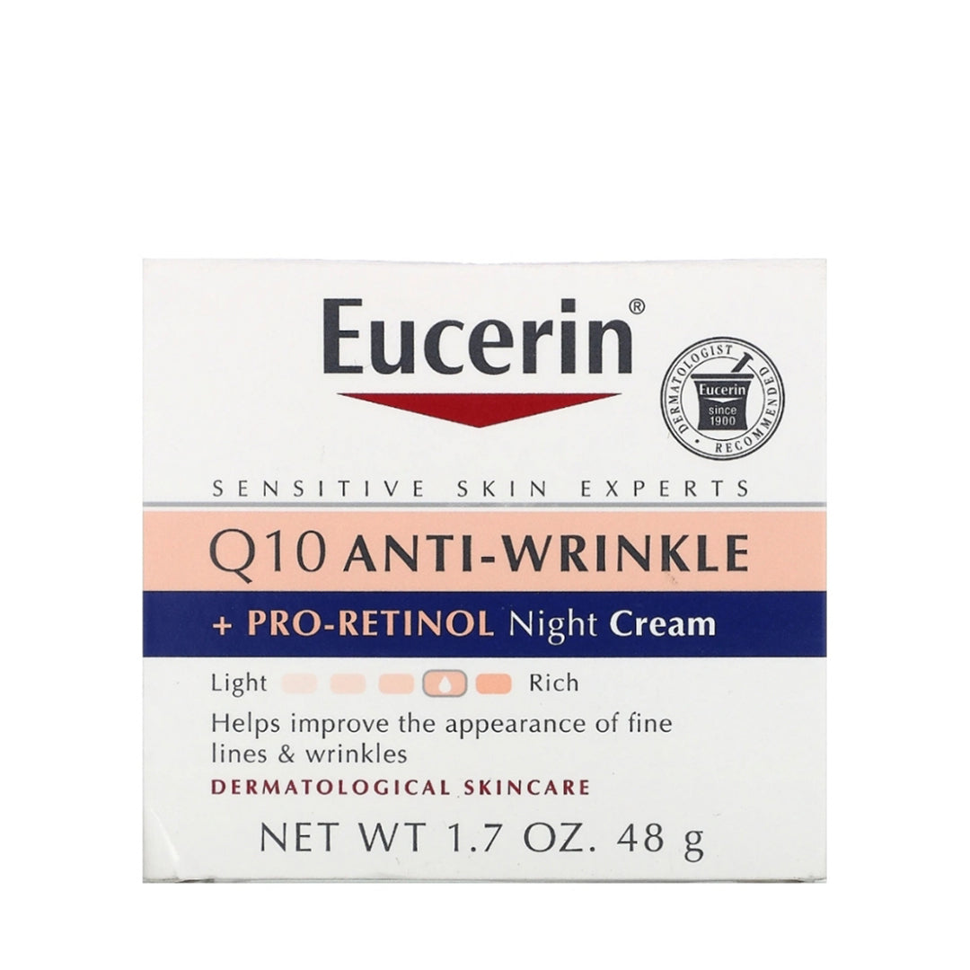 Eucerin Q10 Anti-Wrinkle Night Cream with Retinol - 48g