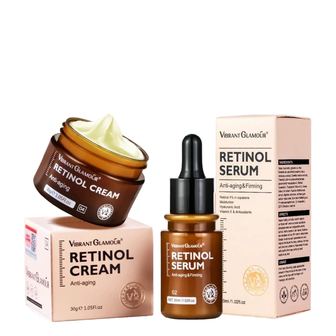 Vibrant Glamour Retinol Serum and Cream Set - 2 Pieces