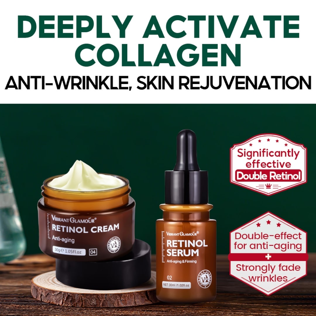 Vibrant Glamour Retinol Serum and Cream Set - 2 Pieces